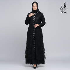 GAMIS OZIAS TILE 07301 LD 105 I Gamis Kondangan Wanita I Gamis Casual Lebaran