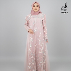 GAMIS OZIAS TILE 07346 LD 105 I Gamis Lebaran Casual I Gamis Remaja Kondangan
