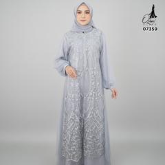 GAMIS OZIAS TILE OZIAS 07359 LD 120 140 I Gamis Kondangan Wanita I Gamis Fashion Casual 2XL 4XL