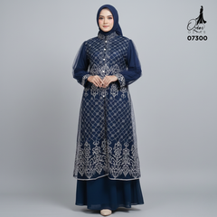 GAMIS OZIAS TILE 07300 LD 105 I Gamis Kondangan Wanita I Gamis Fashion Casual