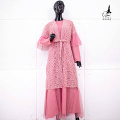 GAMIS OZIAS BROKAT PREMIUM 09402 LD 105 I Gamis Rompi Remaja I Gamis Kondangan Cantik Muslim Nyaman