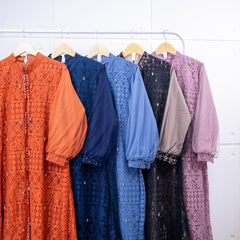 GAMIS OZIAS BROKAT FIMELA 09469 LD 105 120 140 I Fashion Muslimah Hijab I Gamis Kondangan Simpel Nyaman Panjang Santai Dress 2XL 4XL