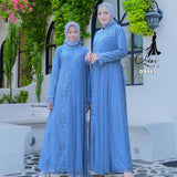 GAMIS OZIAS BROKAT INAYA HARUKA FIMELA 09883 Ld 80 95 105 120 140 I Gamis Dewasa Ibu Dan Anak I Gamis Wisuda Wanita I Gamis Kondangan Pesta I Gamis Bridesmaid I Pakaian Muslimah Cantik