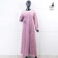 GAMIS OZIAS BROKAT FIMELA 09851 LD 105 I Gamis Moscrepe Simpel I Gamis Kondagan Muslim Panjang