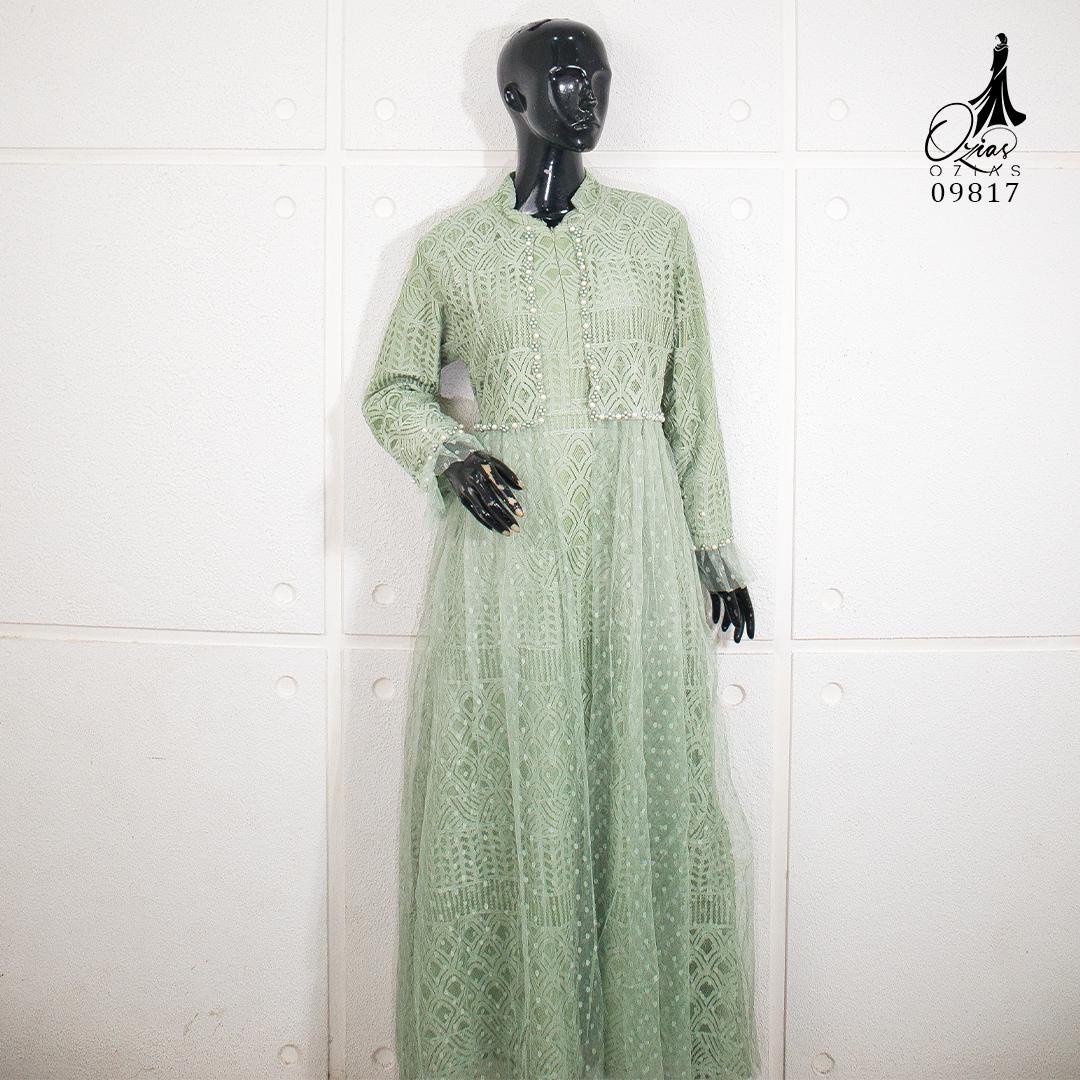GAMIS OZIAS BROKAT BALIYA 09817 LD 105 I Gamis Wanita Cantik I Gamis Wanita Muslimah Busui Friendly Nyaman Panjang