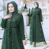 GAMIS OZIAS TILE 07103 LD 105 120 140 150 I Gamis Kondangan Wanita I Gamis Wisuda Mewah