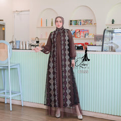 GAMIS OZIAS TILE NAMIRA 07255 LD 105 I Gamis Kondangan Wanita I Gamis Fashion Muslimah