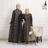 GAMIS OZIAS BROKAT INAYA FIORA 09942 Ld 80 95 105 120 140 I Gamis Dewasa Ibu Dan Anak I Gamis Wisuda Wanita I Gamis Kondangan Pesta I Gamis Bridesmaid I Pakaian Muslimah Jumbo 2XL 4XL
