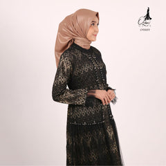 GAMIS OZIAS FLORANCE RUMBAI 09889 LD 105CM I Gamis Mewah Pesta I Gamis Home Nyaman Muslim