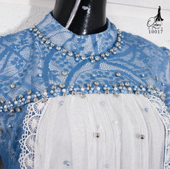GAMIS OZIAS BROKAT 10017 LD 105 I Gamis Kondangan Mewah I Gamis Pesta
