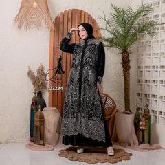 GAMIS OZIAS TILE 07234 LD 105 I Gamis Kondangan Wanita I Gamis Fashion Casual