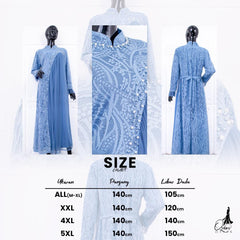 GAMIS INAYA AZURA OZIAS 09962 I Gamis Pesta Kondangan I Gamis wisuda Muslimah I Jumbo 5XL