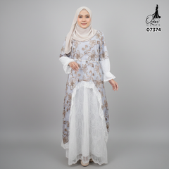 GAMIS OZIAS TILE 07374 LD 105 I Gamis Kondangan Wanita I Gamis Fashion Casual I Gamis Bini Orang