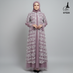 GAMIS OZIAS TILE 07320 LD 105 I Gamis Kondangan Wanita Lebaran I Gamis Fashion Casual Busui