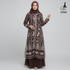 GAMIS OZIAS TILE 07323 LD 105 I Gamis Lebaran Casual I Gamis Kondangan Cantik