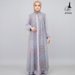 GAMIS OZIAS TILE NAMIRA 07045 LD 105 120 140 I Gamis Kondangan Mewah I Gamis Fashion Muslimah Nyaman 2XL 4XL