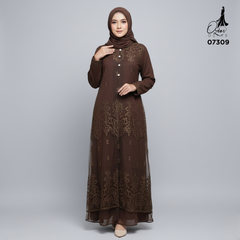 OZIAS Gamis Tile 07309 LD 105 I Gamis Kondangan Wanita Lebaran I Gamis Fashion Casual