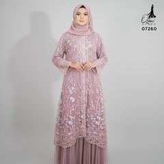 GAMIS OZIAS TILE 07260 LD 1O5 I Gamis Kondangan Wanita I Gamis Fashion Muslimah