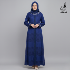 GAMIS OZIAS BROKAT FLORANCE 09893 LD 105 & LD 120 I Gamis Wanita Syar'i Kondangan l Busana Muslim Nyaman Panjang Santai Dress