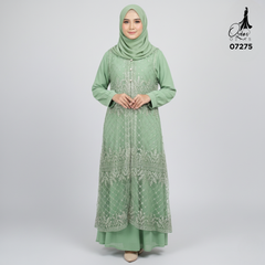 GAMIS OZIAS TILE 07275 LD 105 120 140 I Gamis Kondangan Casual I Gamis Formal Wanita 2XL 4XL