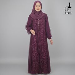 GAMIS OZIAS TILE OZIAS 07359 LD 120 140 I Gamis Kondangan Wanita I Gamis Fashion Casual 2XL 4XL