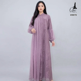 GAMIS BROKAT HARUKA OZIAS 09970 LD 105 I Gamis Fashion Muslimah I Gamis Wanita Cantik Panjang Santai