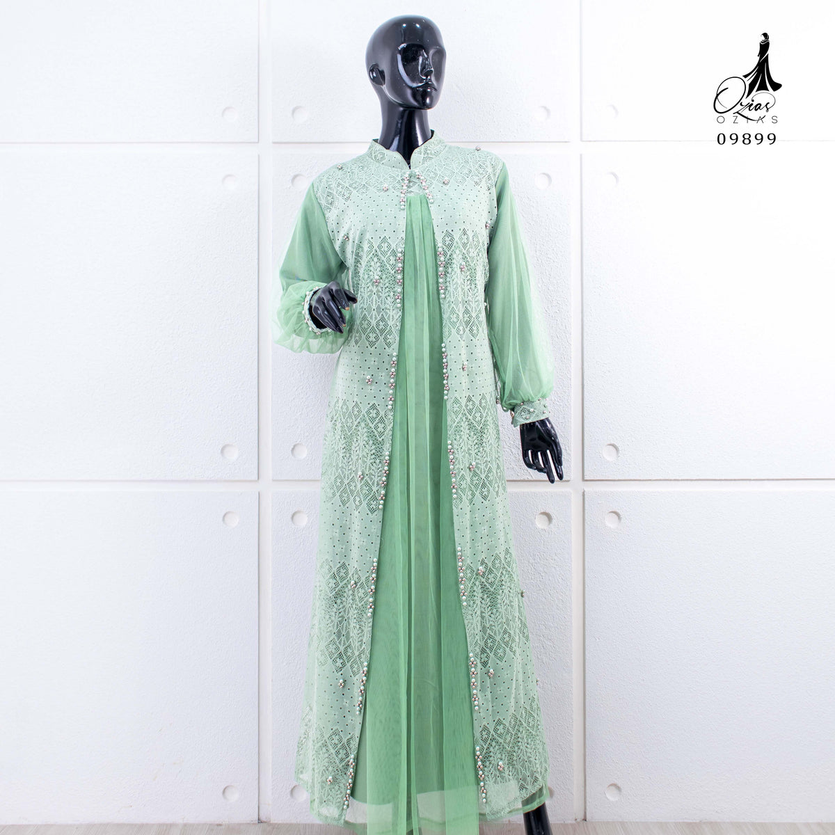 GAMIS OZIAS BROKAT FLORANCE 09899 LD 105 I Gamis Fashion Muslimah I Dress Home Nyaman Panjang