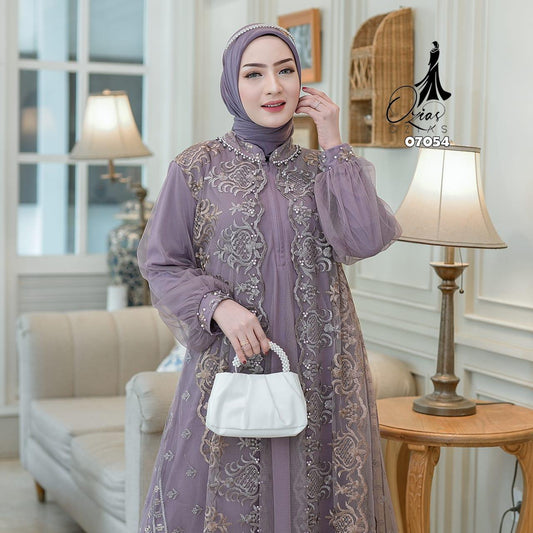 GAMIS OZIAS TILE NAMIRA 07054 LD 105 120 I Gamis Kondangan Wanita I Gamis Fashion Casual 2XL