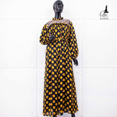 GAMIS OZIAS SIFON POLKA PREMIUM 03994 LD 105 I Gamis Wisuda Wanita I Gamis Pesta Muslimah Panjang Nyaman