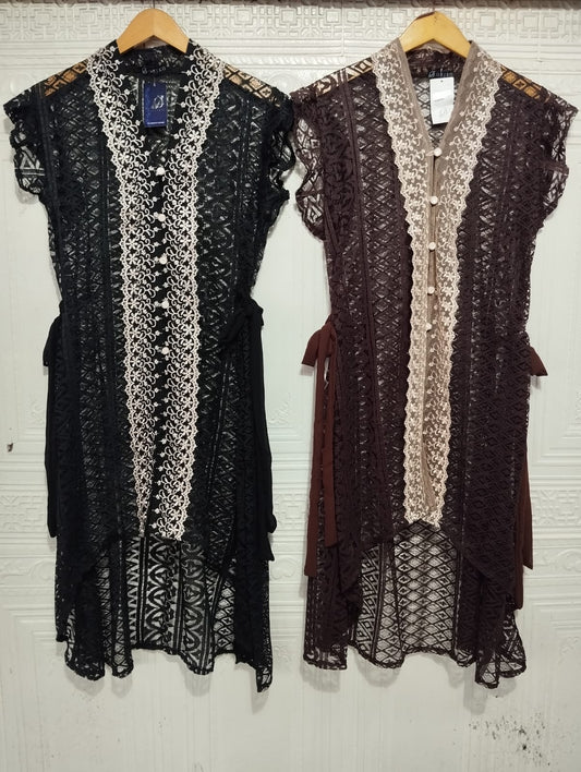 VEST OUTER BROKAT 03449 LD 105 I Vest Kondangan Wanita I Vest Casual Fashion