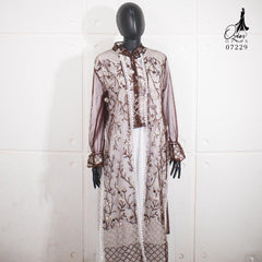 GAMIS OZIAS TILE 07229 LD 105 I Gamis Kondangan Wanita I Gamis Fashion Muslimah
