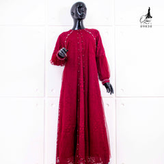 GAMIS OZIAS BROKAT GARDEN LACE 09830 LD 105 I Gamis Premium Simpel l Busana Muslimah Busui Friendly Nyaman Panjang Wanita Santai Mewah