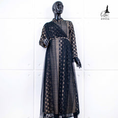 GAMIS OZIAS BROKAT BALIYA 09956 LD 105 & 120  l Gamis Import Premium l Busana Muslimah I Jumbo 2XL