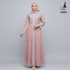 GAMIS OZIAS BROKAT PREMIUM 09984 LD 105 I Gamis Kondangan Cantik I Fashion Remaja Wisuda Muslim Nyaman
