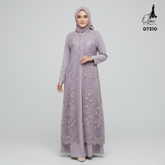 GAMIS OZIAS TILE 07310 LD 105 I Gamis Kondangan Wanita I Gamis Fashion Casual