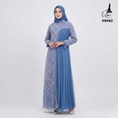 GAMIS OZIAS BROKAT INAYA 09992 LD 105 I Gamis Wisuda Cantik I Gamis Pesta Lamaran Muslim Nyaman 2XL