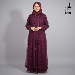 GAMIS OZIAS TILE NAMIRA 07132 LD 120 150 I Gamis Kondangan Wanita I Gamis Mewah Muslimah 2XL 5XL