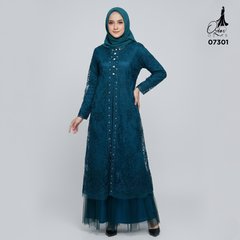 GAMIS OZIAS TILE 07301 LD 105 I Gamis Kondangan Wanita I Gamis Casual Lebaran