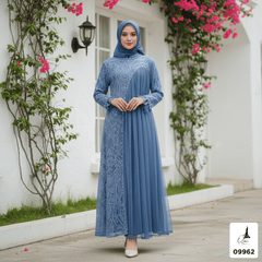 GAMIS INAYA AZURA OZIAS 09962 I Gamis Pesta Kondangan I Gamis wisuda Muslimah I Jumbo 5XL