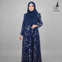 GAMIS OZIAS TILE 07346 LD 105 I Gamis Lebaran Casual I Gamis Remaja Kondangan
