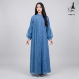 GAMIS BROKAT HARUKA OZIAS 09970 LD 105 I Gamis Fashion Muslimah I Gamis Wanita Cantik Panjang Santai