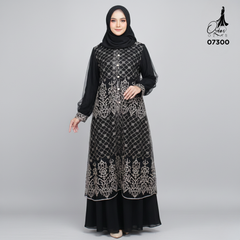 GAMIS OZIAS TILE 07300 LD 105 I Gamis Kondangan Wanita I Gamis Fashion Casual