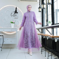 GAMIS OZIAS TILE 07067 LD 105 I Gamis Kondangan Mewah I Gamis Fashion Muslimah