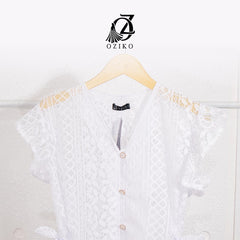 VEST OUTER BROKAT OZIKO 03233 LD 105 | Outer Pesta Brokat | Outer Mewah