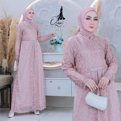 GAMIS OZIAS TILE 07282 LD 105 I Gamis Kondangan Wanita I Gamis Formal Casual