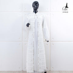 GAMIS OZIAS BROKAT ARABELLA 09868 LD 105 & LD 120 I Gamis Wanita cantik I Fashion Muslim Panjang Santai 2XL