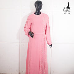 GAMIS OZIAS SIFON CERUTY 09558 LD 105 I Gamis Kondangan Pesta I Gamis Muslimah Cantik