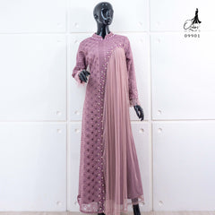 GAMIS INAYA BALIYA OZIAS 09901 I Gamis Pesta kondangan I Hijab Fashion I Jumbo  LD 105 LD 120 LD 140 I Dress Mewah Brokat