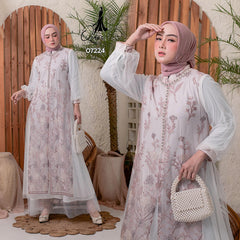 GAMIS OZIAS TILE 07224 LD 105 I Gamis Kondangan Wanita I Gamis FAshion Muslimah