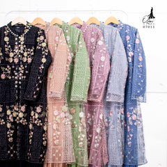 GAMIS OZIAS TILE 07011 LD 105 I Gamis Kondangan Pesta I Gamis Outer Cantik Muslim Nyaman